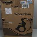 Portable Wheelchair,Lightweight Foldable Transport Chair with Handbrake for Adults and Senoirs