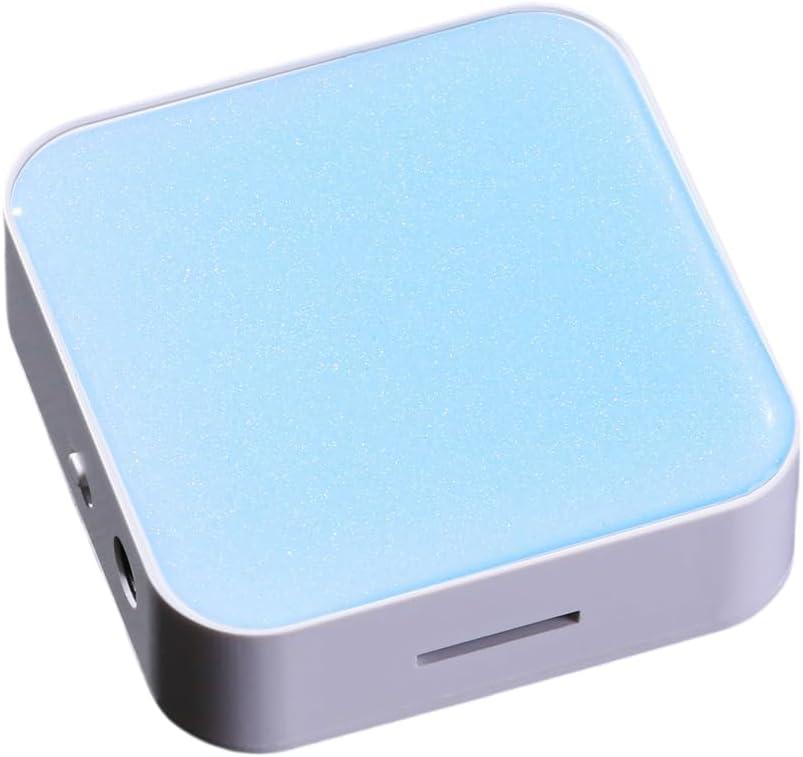 MP3 Player: Portable, Screen-Free, with Wired Headphones & Speaker Play. with 4GB Memory Card (Stores 500+ Songs), HD Resin Panel, Ideal Student Gift. (ice Blue)