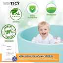 Memory Foam Ball Pit for Kids, Soft Ball Pool Round Ball Pit for Toddlers Play(Balls are NOT Included) (Light Blue, 128CM/50.4IN), 51.2 IN