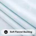 Smiry Round Picnic Tablecloth, Waterproof Elastic Fitted Table Covers for 57" - 68" Tables, Wipeable Flannel Backed Vinyl Tablecloths for Camping, Indoor, Outdoor, Teal & White