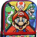 Bioworld Super Mario With Yoshi Toad Luigi Soft Dual Compartment Insulated Lunch Box