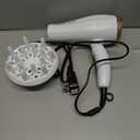 Conair Double Ceramic Hair Dryer, 1875W Blow Dryer with Diffuser and Concentrator, Ionic Conditioning, 3 Heat & 2 Speed Settings, White