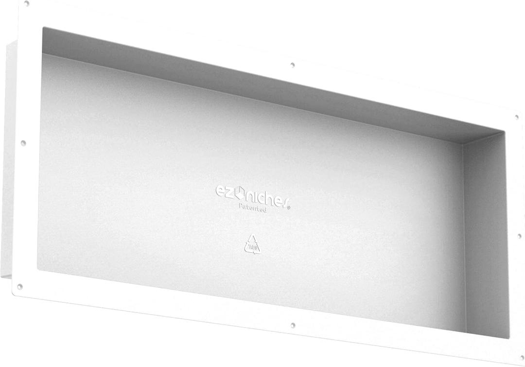 USA - Ready for Tile Niche Preformed Bathroom Recess It Shower Shampoo Shelf (14" X 36"), EXTRA LARGE RECTANGULAR 14" X 36"