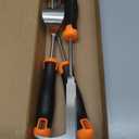 2026 Weed Puller Tool, 3 Pack New Garden Stainless Steel Weeder Tool Hand Weeder Tool,Multi-Purpose Weed Remover Tool Weeding Tools for Gardening(Rubber Handle)
