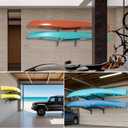 Heavy-Duty Kayak Wall Rack, 200 lb Per Level, 2-4 Tier, 2 Tire