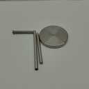 BGL Freestanding Toilet Paper Holder - Brushed Nickel, Reserve Storage for Paper Rolls