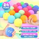 Slow Rising Stress Ball 24 Pack, Stretchy Fidget Ball for Anxiety Stress Relief, Hand Therapy Sensory Squishy Ball, Pull Stretch Fidget Toy for Students, Classroom Prize Box Toys