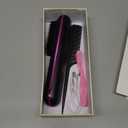 Go Brush Pro - Cordless Hair Straightener, USB Charging, Fast Heating, with LCD Display, Brush Portable Comb for Travel for All Hair Types