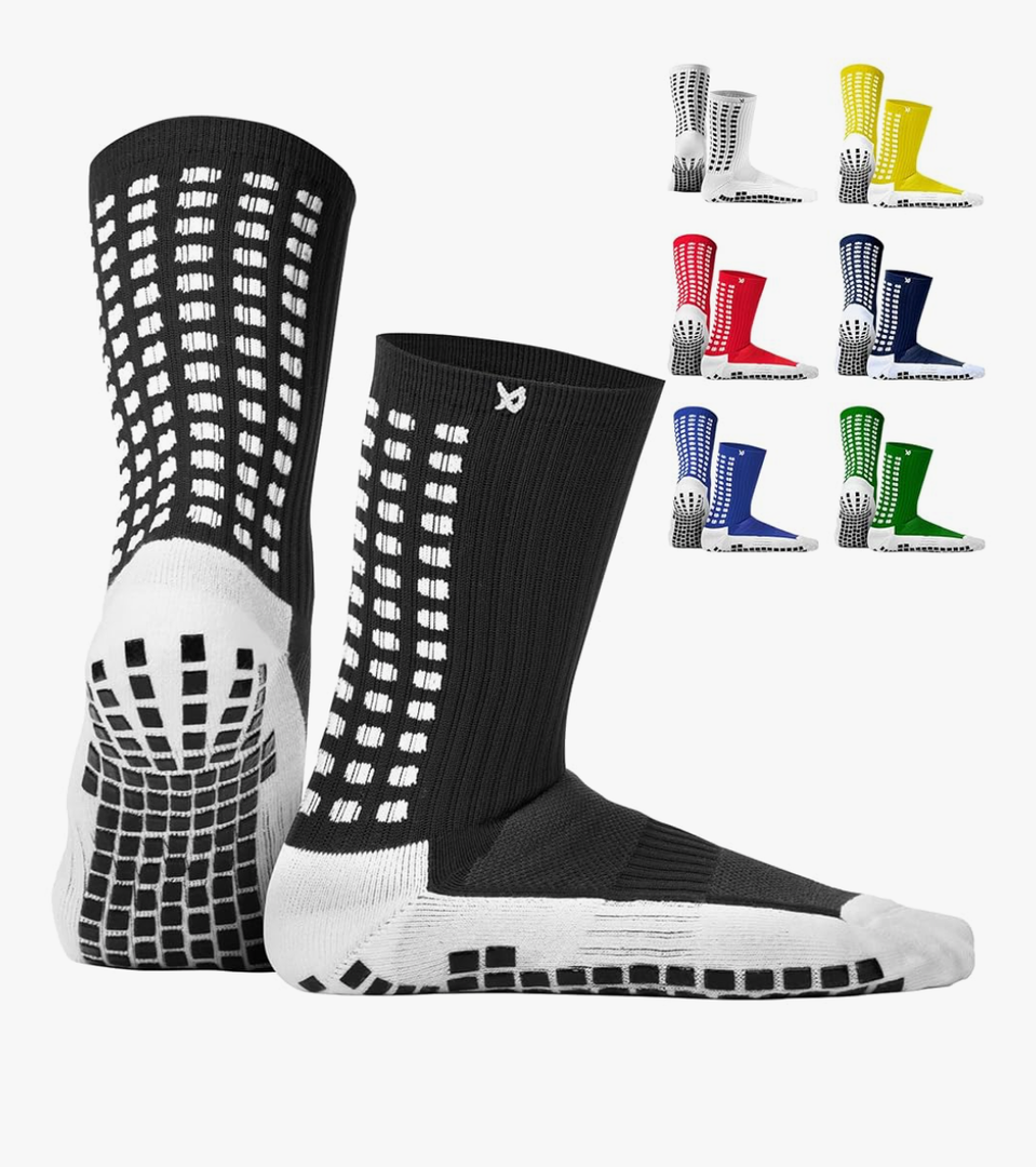 Lux Dual Grip Socks - Soccer Socks for Men & Women with GripArray Engineered Performance & Comfort - Anti-Slip Technology for Soccer
