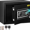 VEVOR Safe - 0.8 CU.FT Fingerprint Safe Box, Q235 Steel, 2 Keys & Digital Keypad for Money, Jewelry, Pistols, Documents, Watches - Home, Office & Hotel