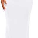 PRETTYGARDEN Women's 2026 Wedding Guest Cocktail Dresses One Off the Shoulder Ruched Bodycon Formal Maxi Party Summer Outfits (White, L)