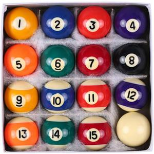 Mini Pool Ball Set,16pcs/Set 0.98Inch Resin Mini Billiard,Small Pool Cue Balls Full Set Mini Pool Table Accessories