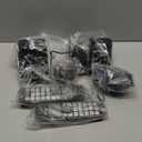 Panasonic Cordless Phone with Answering Machine, Advanced Call Block, Bilingual Caller ID and High-Contrast Display, Expandable System with 2 Handset Cordless Telephones - KX-TGD832M (Metallic Black)