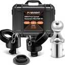 60618 Puck System Gooseneck Hitch Ball Kit with Box, 2-5/16 Inch Ball for Truck Bed with Safety Chain Anchors, Compatible with 2013-2025 RAM 2500 3500, 30000 lbs GTW/7500 lbs VTW