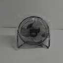9 Inch 3-Speed Black Metal Floor Fan