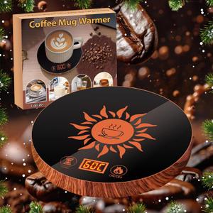 Coffee Mug Warmer for Desk with Auto Shut Off, Coffee Warmer for Desk with Auto Shut Off 2 Temperature Settings& 12 Hours Timer (5.9 x 5.9 " Round)