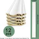 Ceiling Crown Molding Trim,12 Pack High Impact Polystyrene Decorative Molding, 48 Feet Total, Easy DIY Installation (48x2.2in,White)