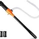 HORUSDY Battery Portable Battery Operated Gas & Water Pump, Powered Fuel Transfer Pump, 2.2GPM Gasoline & Liquid Siphon Pump, Automatic Gas Pump for Gas Can & Tank, Handheld Liquid Transfer Pump (Orange)