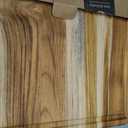 20'' Extra Large Teak Wood Cutting Board for Kitchen Non Slip Over Sink Charcuterie Board Serving Heavy Duty Non Toxic Wooden Chopping Board Thick Haus Big Xl XXl Convenient Kitchen Essentials