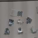 Jetec 6 Pieces Mini Blind Brackets for Window Blinds, with Screws (1.38 x 1.18 Inches)