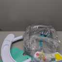 Infantino Music & Lights 3-in-1 Discovery Seat & Booster, Toddler Booster Seat for Dining Table or Kitchen Chair, Baby Activity Center & Snack Tray, Teal