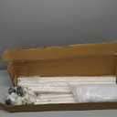 Rolling Pool Noodle Storage Organizer Bin, Standard Noodle Holder (25.4" W x 26" L x 40.5" H), White