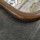22x16 in Rectangle Warm Walnut Polished Wall Mirror