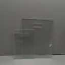 Tempered Glass Cutting Board for Kitchen, 2PCS Clear Chopping Board with Handle (16"x12" & 12"x8"), Plastic Free, Scratch Resistant, Heat Resistant, Dishwasher Safe, Non-toxic, Easy to Clean