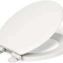 " KOHLER 20455-96 Ridgewood Round Soft Close Toilet Seat, Quiet-Close, Wood Toilet Seat, Home Essentials, Biscuit"