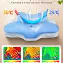 Dream Without Pain Cervical Neck Pillow for Sleeping, Ergonomic Side Sleeper Pillows for Adults, Cooling Orthopedic Pillow for Neck Relief Support, Memory Foam Pillows Back Stomach Sleepers, Gray