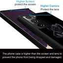 DJSOK Compatible with Samsung Galaxy Note 20 Ultra CaseDesign Pattern Back Bumper Anti Scratch Reinforced Corners Soft TPU Caver,Cases for Men Women-Black Rose