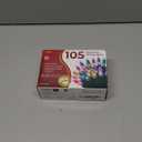 Warm Multi Color Christmas Lights - 20 ft String of 105 Incandescent Mini Bulbs Multifunctional Lighting Modes, for Decorative, Bedroom, Outdoor, Xmas Twinkle Tree Lights with Green Wire Total 21.6 ft