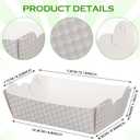 Marsui 60 Pack Sport Ball Food Trays Softball Basketball Ice Hockey Golf Disposable Paper Food Boats Holder Paper Trays for Sport Balls Birthday Decorations Game Family Dinner Favors(Golf Ball)