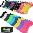 HOT FEET Thin Ankle Socks for Women & Girls – Fun & Cute Low Cut No Show Socks, Stocking Stuffers, 6, 8, 18 PK Size 4-10