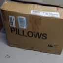 puredown® Goose Feathers and Down White Pillows with 100% Soft Cotton Cover, Bed Sleeping Hotel Collection Pillows Set of 2 King Size