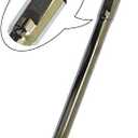Replacement Vacuum Wand Hose - Adjustable Length (32mm/1.25") Chrome-Plated Metal Tube w/Adapter - Fits Hoover, Electrolux, Kenmore, Dirt Devil (Not for Miele)