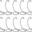 OwnMy 10 Packs of Ornament Display Stand Holder Iron Hanging Rack for Hanging Globe Air Plant Terrarium Witch Ball Bauble Home Party Craft