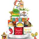 Tatuo 16 Pcs Cinco De Mayo Tiered Tray Decor Set, Mexican Wooden Fiesta Signs - Taco, Sombrero, Rainbow Donkey, Farmhouse Style Table Decor for Home Kitchen Summer Party Holiday Shelf