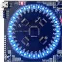SMD Soldering Practice Board, SMT Welding Training Kit, DIY Electronic Project for STEM Beginners, Running Water Light Circuit, DC 5V, 75x75mm
