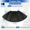 Mepase 50 Pairs Waterproof Shoe Covers Non Slip Disposable Shoe Covers Bulk Heavy Duty Large Thick Boots Cover with White Box for Home Office Medical Cleaning, up to Size 18, Blue and Black