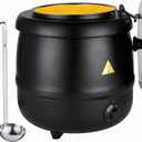 Food Soup Kettle Warmer with Ladle Countertop Cheese Warmer Catering Soup Warmer Commercial for Buffet Food Warmer Party