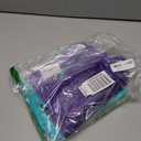 Choice Marts Merchandise Bags 200 Teal & Purple 9"x12" Bags 1.5Mil Thick Glossy With Handles