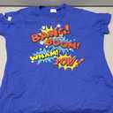 Bang Boom Wham Pow Comic Sound Effect Design T-Shirt M