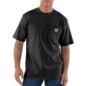 Carhartt Men's Loose Fit Heavyweight Short-Sleeve Pocket T-Shirt ((Medium, Black)