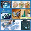 Bsrezn 400g UV Resin Hard, Crystal Clear UV Epoxy Resin for Jewelry Making and Crafting (100g x 4)