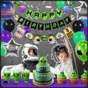 Pirese Alien Party Decorations, Alien Birthday Decorations, UFO Party Decorations | Space Birthday Decorations | Space Themed Party Decorations | Alien Birthday Banner | Alien Party Supplies | Area 51