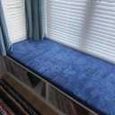 Custom Corduroy Window Bench Seat Cushion Soft Plump Comfy Customized Bay Window Sill Seating Foam Cushions for Indoor Furniture, Mudroom Entryway, Reading Nook, Kitchen Dining Room, Non Slip Bottom