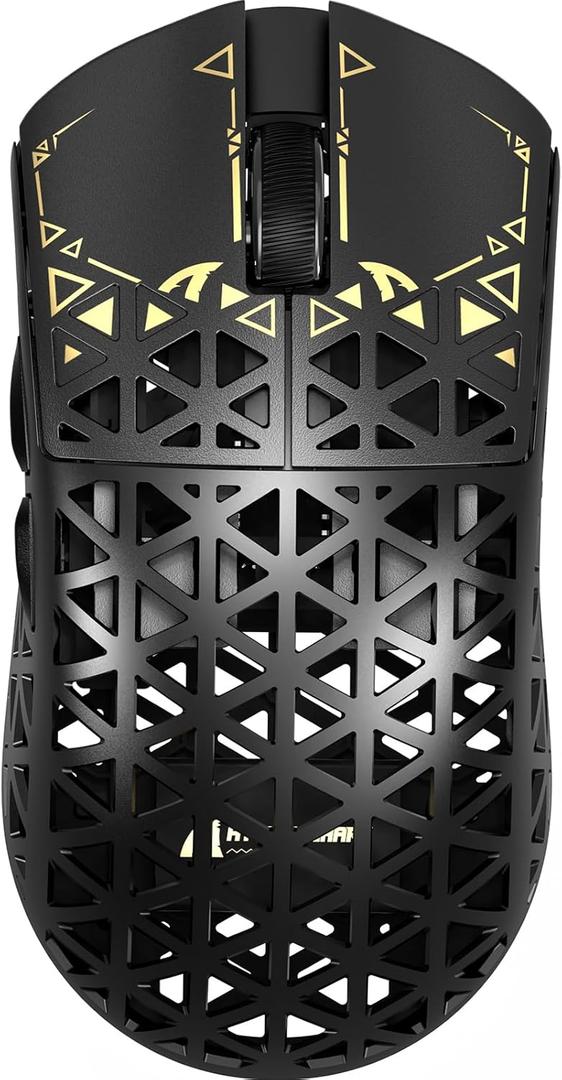 ATTACK SHARK R5Ultra 8K Carbon Fiber Wireless Gaming Mouse with 42000 DPI -PAW3950 MAX Sensor -39g Ultra-Lightweight-Nordic 52840 MCU Chip-Wired/BT/2.4GHz Wirelss Programmable Mouse for PC/Mac (Black)