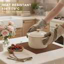 homing Faux Cotton Linen Placemats Set of 4, Cloth Washable Farmhouse Dining Table Mats for Indoors & Outdoors, Easy to Clean, Brown, 13 x 19 Inch
