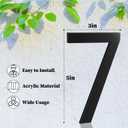 2 x 5 Inch House Numbers, Self-adhesive for Outside Mailbox House Number (B), 5in LetterB